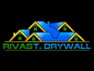 RIVAS T. DRYWALL logo design by uttam