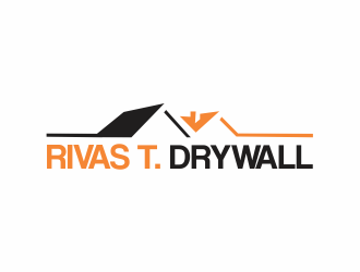 RIVAS T. DRYWALL logo design by up2date