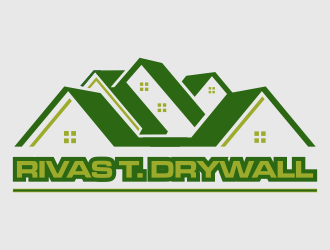 RIVAS T. DRYWALL logo design by santrie