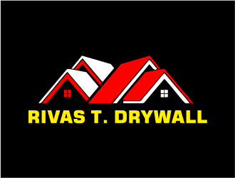 RIVAS T. DRYWALL logo design by Girly