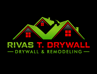 RIVAS T. DRYWALL logo design by akilis13