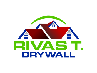 RIVAS T. DRYWALL logo design by ingepro