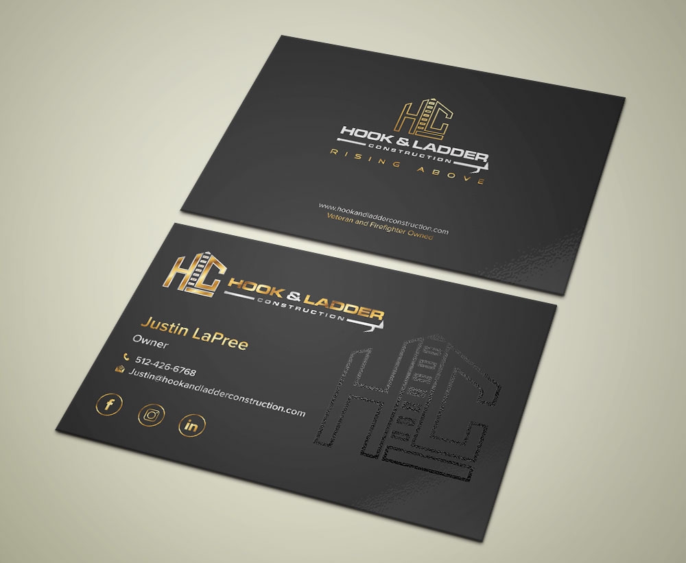 Hook & Ladder Construction logo design by Putraja