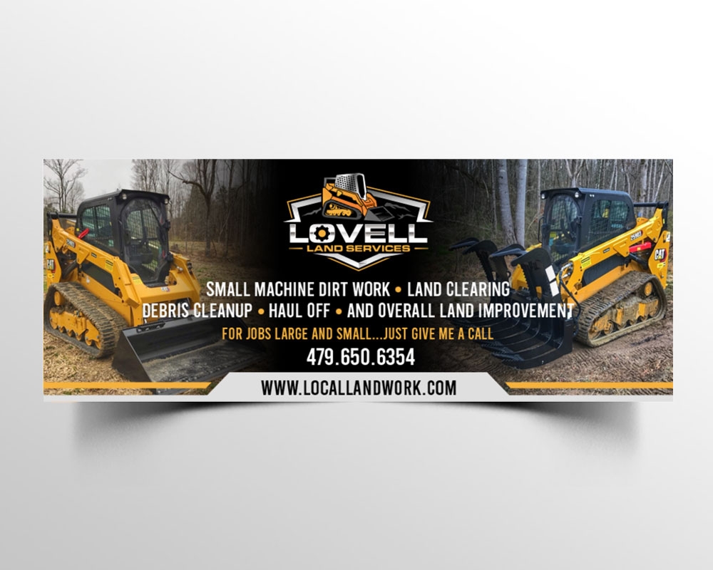 Lovell Land Services logo design by Boomstudioz