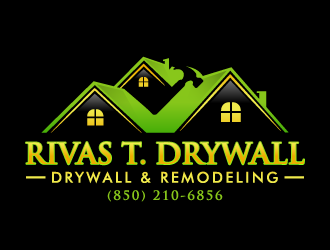 RIVAS T. DRYWALL logo design by akilis13