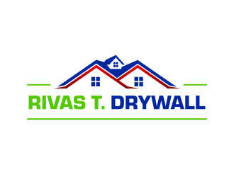 RIVAS T. DRYWALL logo design by ingepro