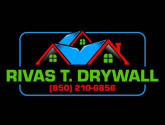 RIVAS T. DRYWALL logo design by ingepro