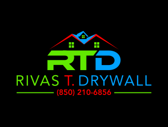 RIVAS T. DRYWALL logo design by ingepro