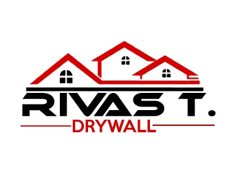 RIVAS T. DRYWALL logo design by AamirKhan