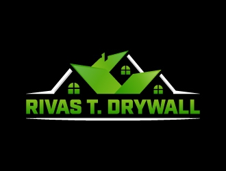 RIVAS T. DRYWALL logo design by LogOExperT