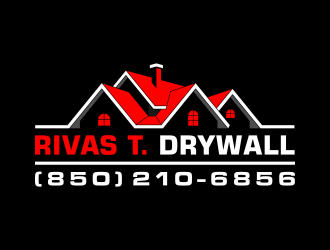 RIVAS T. DRYWALL logo design by pakNton