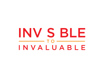 Invisible to Invaluable logo design by scolessi