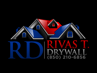 RIVAS T. DRYWALL logo design by THOR_