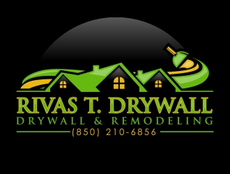 RIVAS T. DRYWALL logo design by MarkindDesign