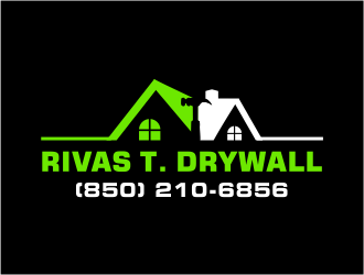 RIVAS T. DRYWALL logo design by Girly