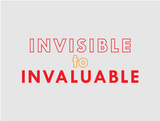 Invisible to Invaluable logo design by meliodas