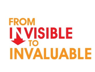 Invisible to Invaluable logo design by PMG