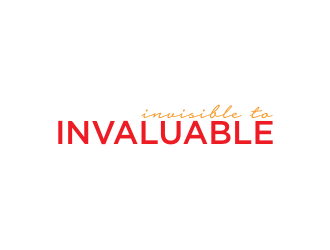 Invisible to Invaluable logo design by Barkah