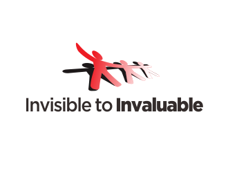 Invisible to Invaluable logo design by YONK