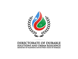 Directorate of Durable Solutions and Urban Resilience, Ministry of Planning South West State of Somalia  logo design by wongndeso