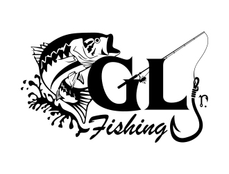 GLj Fishing Logo Design - 48hourslogo