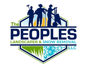 The Peoples Landscaper & Snow Removal, LLC logo design by DreamLogoDesign