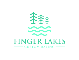 Finger Lakes Custom Baling  logo design by p0peye