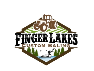 Finger Lakes Custom Baling  logo design by AamirKhan