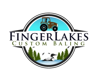 Finger Lakes Custom Baling  logo design by AamirKhan