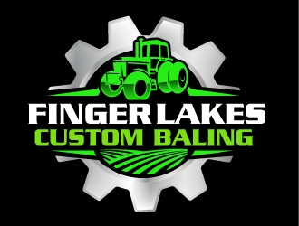 Finger Lakes Custom Baling  logo design by AamirKhan