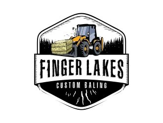 Finger Lakes Custom Baling  logo design by mrdesign