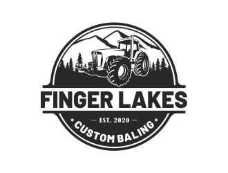 Finger Lakes Custom Baling  logo design by Mardhi