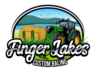 Finger Lakes Custom Baling  logo design by DreamLogoDesign