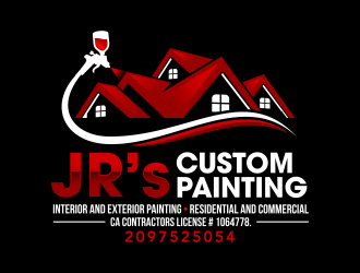 JR’s Custom Painting  logo design by ingepro