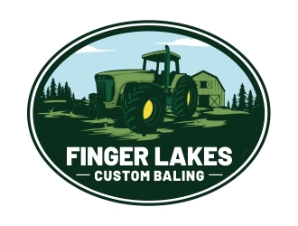 Finger Lakes Custom Baling  logo design by Mardhi