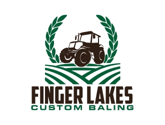 Finger Lakes Custom Baling  logo design by AamirKhan