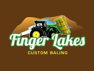 Finger Lakes Custom Baling  logo design by frontrunner