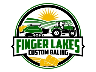 Finger Lakes Custom Baling  logo design by jaize