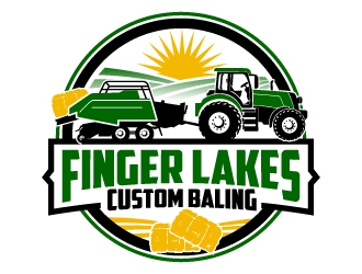 Finger Lakes Custom Baling  logo design by jaize