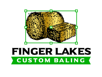 Finger Lakes Custom Baling  logo design by BeDesign