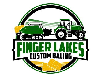 Finger Lakes Custom Baling  logo design by jaize