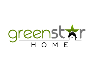 Green Star Home logo design by hopee