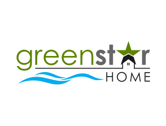 Green Star Home logo design by hopee