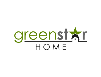 Green Star Home logo design by hopee