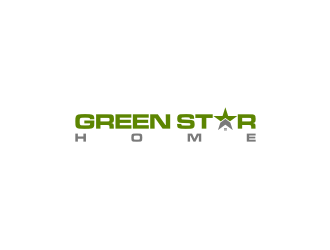 Green Star Home logo design by sodimejo