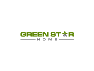 Green Star Home logo design by sodimejo