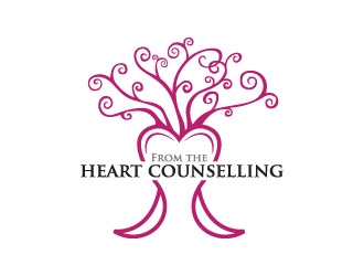 From the heart counselling logo design by zinnia