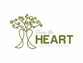 From the heart counselling logo design by up2date