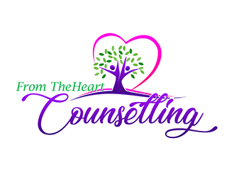 From the heart counselling logo design by 3Dlogos