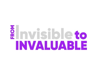 Invisible to Invaluable logo design by Erasedink